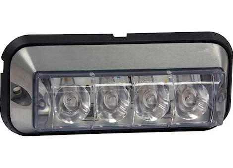 Buyers Products Safety Light, Strobe, 4-7/8 In. Rect, 4Led, Amber
