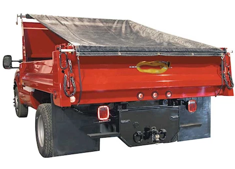 Buyers Products DTR Dump Truck Aluminum Tarp Roller Kit with Mesh Tarp - 6' W x 14' L