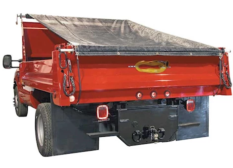 Buyers Products DTR Dump Truck Aluminum Tarp Roller Kit with Mesh Tarp - 7' W x 12' L Main Image