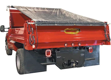 Buyers Products DTR Dump Truck Aluminum Tarp Roller Kit with Mesh Tarp - 7' W x 15' L