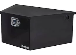 Buyers Products 31in wide gloss black powder coated steel dump trailer pump box for a-frame trailers