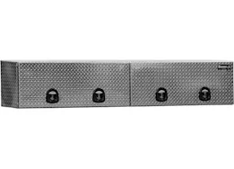 Buyers Products 18x16x96 in diamond tread aluminum topsider truck box with flip-up doors