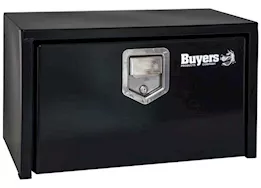 Buyers Products Black Steel Underbody Truck Toolbox with Paddle Latch - 30"Lx18"Wx18"H