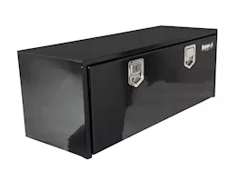 Buyers Products Black Steel Underbody Truck Toolbox with Paddle Latch - 48"Lx18"Wx18"H