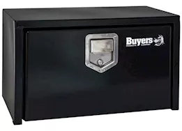 Buyers Products Black Steel Underbody Truck Toolbox with Paddle Latch - 24"Lx12"Wx14"H