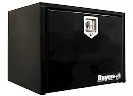 Buyers Products Black Steel Underbody Truck Toolbox with T-Handle Latch - 36"Lx24"Wx24"H