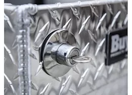 Buyers Products Diamond tread aluminum crossover truck tool box (18x27x71 inch)