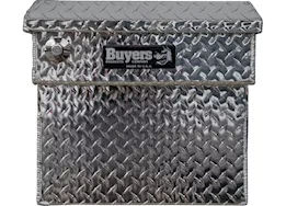Buyers Products Diamond tread aluminum crossover truck tool box (23x27x71 inch)