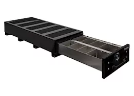 Buyers Products 12x48x20 black smooth aluminum slide out truck bed box