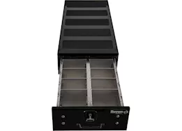 Buyers Products 12x48x20 black smooth aluminum slide out truck bed box