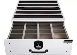 Buyers Products 12x48x40 smooth white aluminum slide out truck bed box