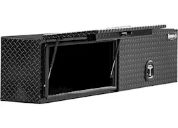 Buyers Products 16x13x72in gloss black dia tread alum topsider truck box w/flip-up doors