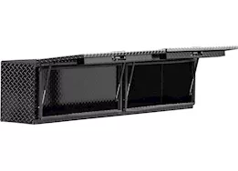 Buyers Products 16x13x88in gloss black dia tread alum topsider truck box w/flip-up doors