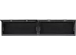Buyers Products 16x13x96in matte black dia tread alum topsider truck box w/flip-up doors