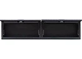 Buyers Products 18x16x90in matte black dia tread alum topsider truck box w/flip-up doors