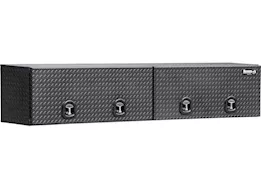 Buyers Products 18x16x96 textured matte black dia tread alum topsider truck box w/flip-up door