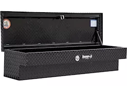 Buyers Products 13x16x56 inch gloss black diamond tread aluminum lo-sider truck box