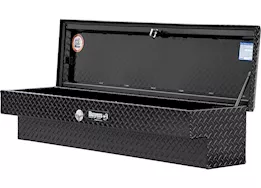 Buyers Products 13x16x70 inch gloss black diamond tread aluminum lo-sider truck box