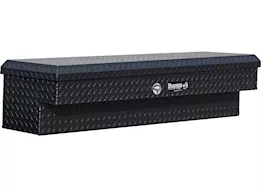 Buyers Products 13x16x56 inch textured matte blk diamond tread aluminum lo-sider truck tool box