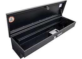 Buyers Products 13x16x56 inch textured matte blk diamond tread aluminum lo-sider truck tool box