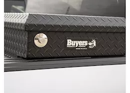 Buyers Products Matte blk diamond tread alum crossover truck tool box (18x20x71 inch)