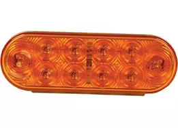 Buyers Products Light,6.5in,oval,turn&park,10 led,amber