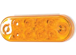 Buyers Products Light,6.5in,oval,turn&park,10 led,amber