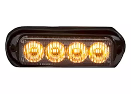 Buyers Products Light,strobe,4-3/4in,4 led, amber,
