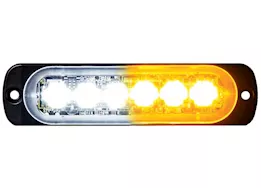 Buyers Products Light,strobe,4-3/8in,6-led,amber/clear