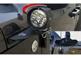Carr 18-c wrangler jl 180 deg light mount xp3 black powder coat pair fits up to 3 lights