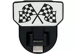 Carr Hd universal hitch step checkered flag