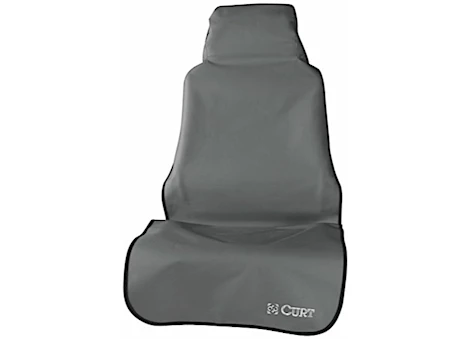Curt Manufacturing Seat defender 58inx23in removable waterproof grey bucket seat cover Main Image