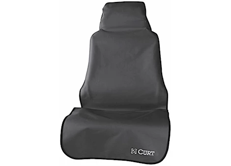 Curt Manufacturing Seat defender 58inx23in removable waterproof black bucket seat cover Main Image