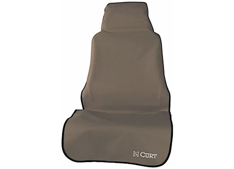 Curt Manufacturing Seat defender 58inx23in removable waterproof brown bucket seat cover Main Image
