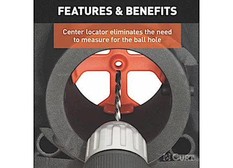 Curt Manufacturing REPLACEMENT DOUBLE LOCK EZR CENTER LOCATOR (FITS 60611, 60619)
