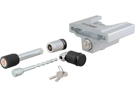 Curt Manufacturing Hitch & coupler lock set - fits 1 78/1in & 2in flat lip couplers Main Image