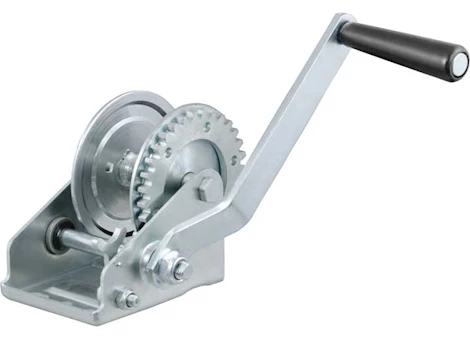 Curt Manufacturing 3.25:1 gear ratio 3/4in hub diameter 5 1/2in handle length w/o strap 900lb capacity hand winch Main Image