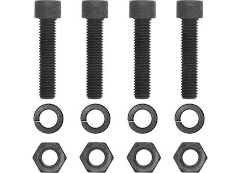 Curt Manufacturing Pintle mount hardware kit (1/2in, grade 8, black) Main Image