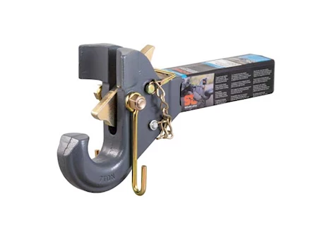 Curt Manufacturing Securelatch receiver-mount pintle hook (2in shank, 14k, 2 1/2in or 3in lunette) Main Image