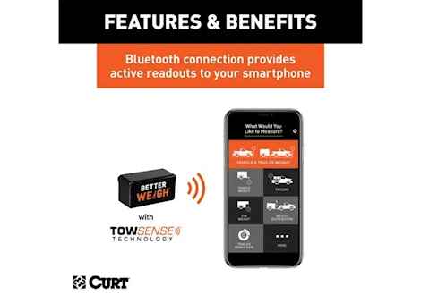 Curt BetterWeigh Mobile Towing Scale with TowSense Technology (OBD-II)