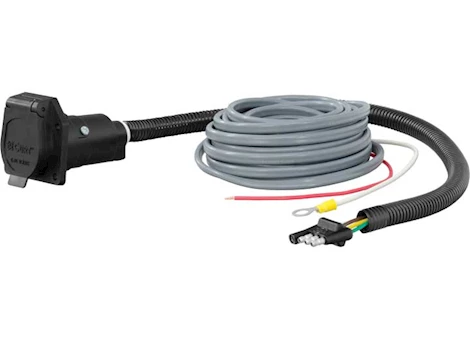 Curt Manufacturing 4-way to 7-way adapter w/brake control wiring Main Image