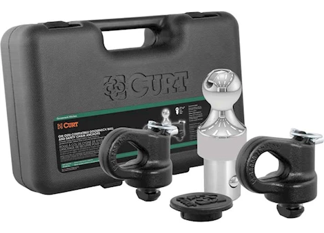 Curt OEM Compatible Gooseneck Ball & Safety Chain Anchor Kit