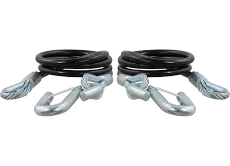Curt Safety Cables - Pack of 2