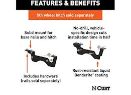 Curt Manufacturing 23-c f250/f350/f450(excluding cab & chassis) custom 5th wheel brackets