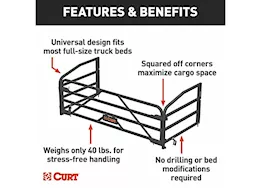 Curt Manufacturing Universal truck bed extender w/fold down tailgate