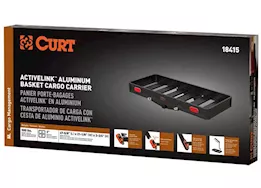 Curt Manufacturing Activelink 49in x 22in aluminum hitch cargo carrier
