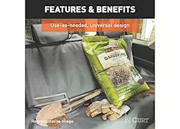 Curt Manufacturing Seat defender 58inx63in removable waterproof brown xl bench truck seat cover