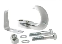 Curt Manufacturing Tow hook w/hardware chrome 10000 qtw packaged