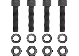 Curt Manufacturing Pintle mount hardware kit (1/2in, grade 8, black)