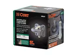 Curt Manufacturing Securelatch flush-mount lunette ring (60,000lb, 2 1/2in i.d.)